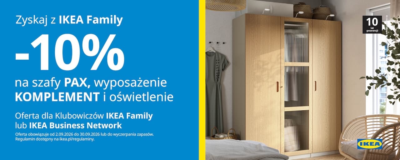 -10% na szafy PAX